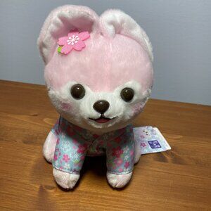 YumeTwins Amuse Mameshiba Pink Shiba Inu Puppy Dog Kimono Plush
